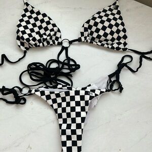 Salty Honey checkered bikini